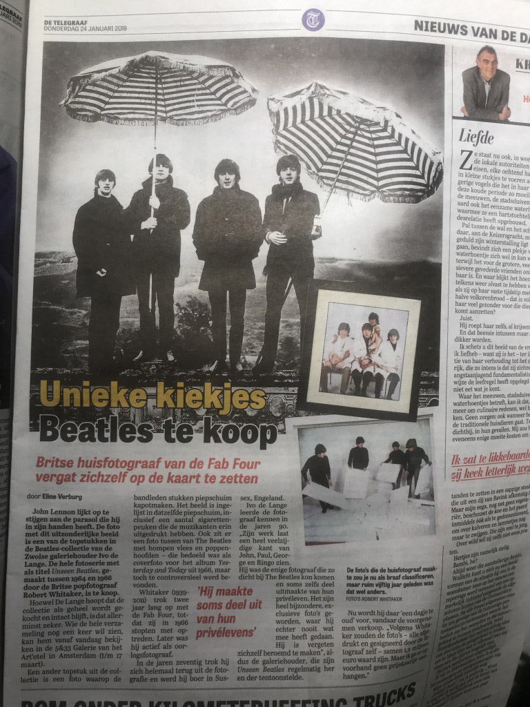 Unseen Beatles exhibition in Amsterdam